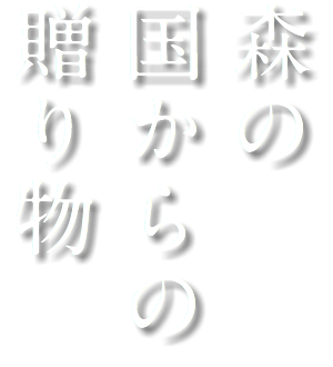 森の
国からの
贈り物